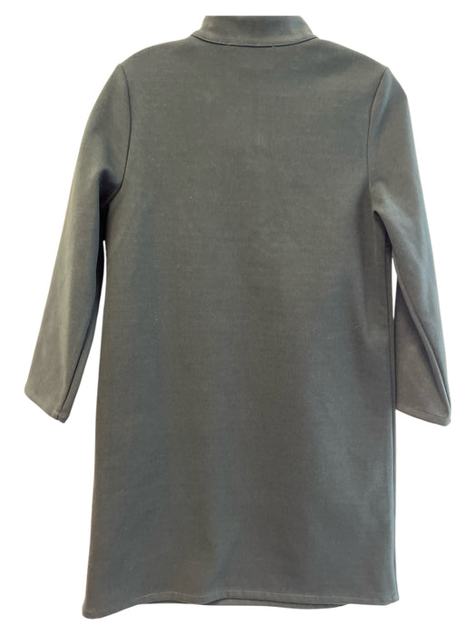 Pomander Place Size XXS Pine Green Polyester Blend Quarter Button Collared Dress Pine Green / XXS
