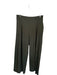 Athleta Size 10 Dark Olive Polyester Blend Trouser Elastic Waist Pockets Pants Dark Olive / 10