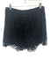 Burberry Size 6 Black Cotton Blend Lace Overlay Side Zip Scalloped Edge Shorts Black / 6