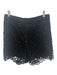 Burberry Size 6 Black Cotton Blend Lace Overlay Side Zip Scalloped Edge Shorts Black / 6