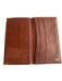 Cartier Burgundy Calfskin Leather Gold finish metal corners Long Wallet Wallets Burgundy