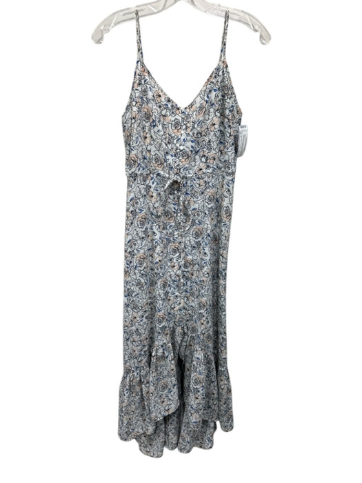 Nanette Nanette Lepore Size 2 White & Multi Polyester Floral Illustration Dress White & Multi / 2