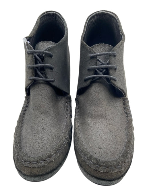 Rachel Comey Shoe Size 6 Black Leather Lace Up Ankle Round Almond Toe Boots Black / 6