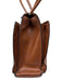 Lodis Brown Leather Shoulder Bag Zip Close Rectangle Bag Brown