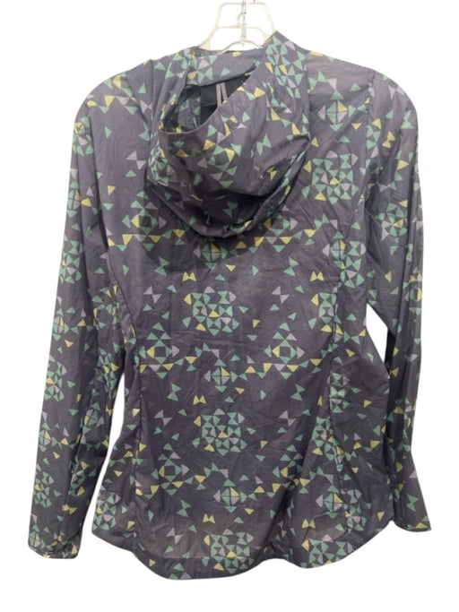 Patagonia Size S Navy, Teal & Green Recycled Nylon Zip Front Hood Jacket Navy, Teal & Green / S