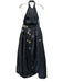 Jovani Size 6 Black Polyester Halter Neck Star Applique Shiny floor length Gown Black / 6