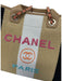 Chanel Beige, Black, White, Multi Raffia & Leather Snap Closure Tote Bag Bag Beige, Black, White, Multi / M/L