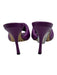 Bottega Veneta Shoe Size 37 Purple Leather Upper Quilted Square Toe Mule Sandals Purple / 37