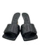 Bottega Veneta Shoe Size 37 Black Leather Upper Quilted Square Toe Mule Sandals Black / 37