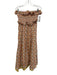 J Crew Size S White, Orange & Multi Print Ramie Floral Sleeveless Floral Dress White, Orange & Multi Print / S