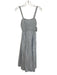 J Crew Size XS Blue & White Linen Blend Striped Smocked Bodice Sleeveless Dress Blue & White / XS