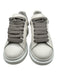 Alexander McQueen Shoe Size 39 White & Gray Leather Low Top Lace Up Sneakers White & Gray / 39