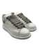 Alexander McQueen Shoe Size 39 White & Gray Leather Low Top Lace Up Sneakers White & Gray / 39