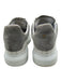 Alexander McQueen Shoe Size 39 White & Gray Leather Low Top Lace Up Sneakers White & Gray / 39