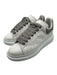 Alexander McQueen Shoe Size 39 White & Gray Leather Low Top Lace Up Sneakers White & Gray / 39