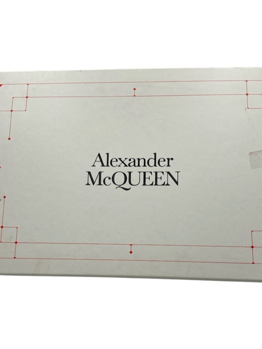 Alexander McQueen Shoe Size 39 White & Gray Leather Low Top Lace Up Sneakers White & Gray / 39