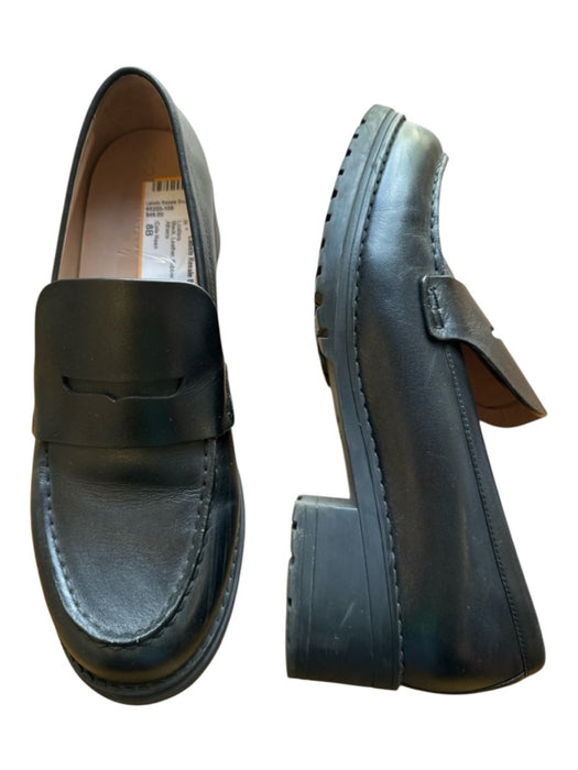 Cole Haan Shoe Size 8B Black Leather Rubber Sole Penny Loafers Black / 8B