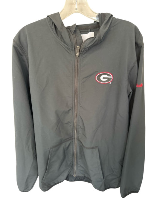 Columbia Size S Black & Red Nylon UGA Hood Athletic Men's Jacket Black & Red / S