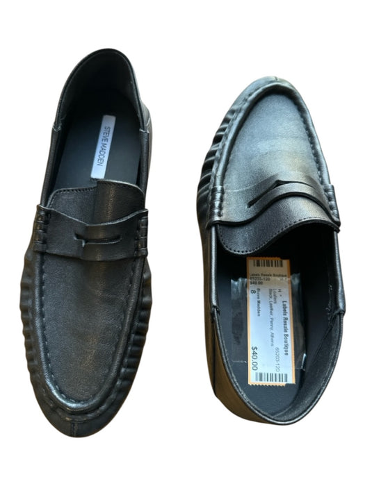 Steve Madden Shoe Size 8 Black Leather Penny Loafers Black / 8