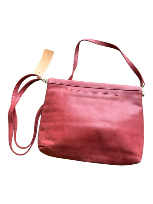Hammitt Red & Gold Leather Front Flap Crossbody Strap Gold Hardware Bag Red & Gold / S