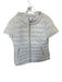 Anorak Size L White Nylon Down Fill Puffer Short Sleeve Jacket White / L