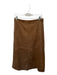 Max Studio Size M Brown Vegan Suede Elastic Waist Midi Skirt Brown / M