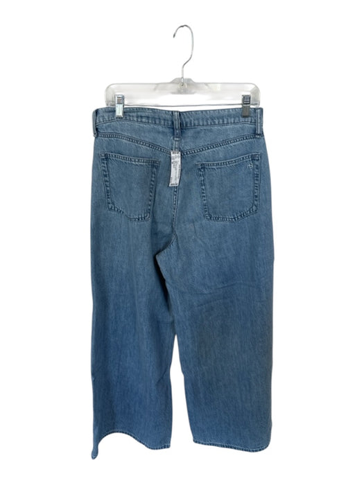 Rag & Bone Size 28 Light Wash Cotton Blend High Waist Wide Leg Jeans Light Wash / 28