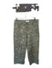 Cali 1850 Size 7 Green & White Cotton High Waist Camo Wide Leg Jeans Green & White / 7