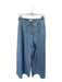 Miou Muse Size S Light Wash Cotton High Waist Button Fly Wide Leg Jeans Light Wash / S