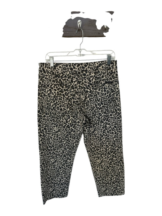 Sanctuary Size 30 Tan & Brown Cotton High Waist Animal Print Wide Leg Jeans Tan & Brown / 30