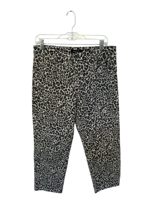 Sanctuary Size 30 Tan & Brown Cotton High Waist Animal Print Wide Leg Jeans Tan & Brown / 30