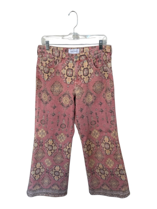 Dear John Size 30 Red & Yellow Cotton Blend High Waist Kaleidoscope Jeans Red & Yellow / 30