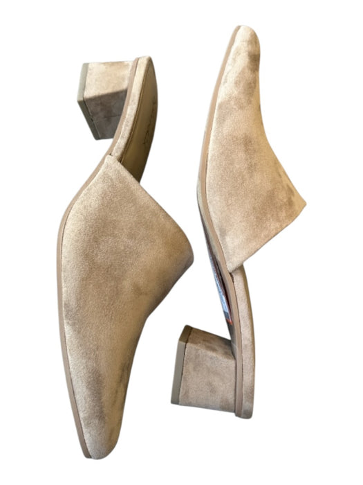 Splendid Shoe Size 8 Gray Suede Block Heel Pointed Toe Mules Gray / 8