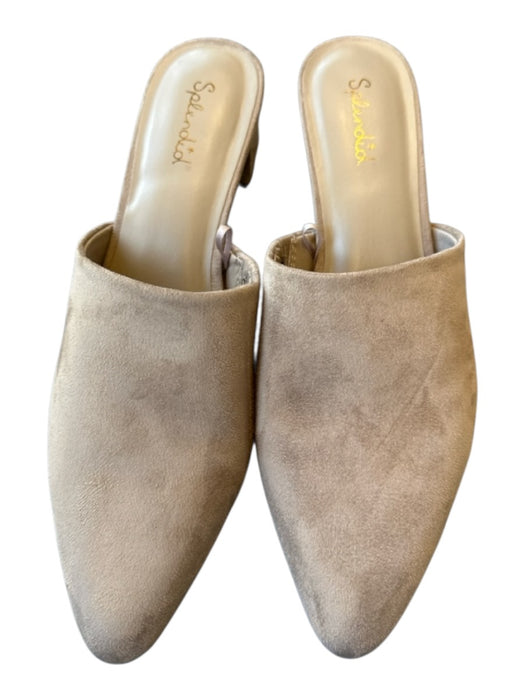 Splendid Shoe Size 8 Gray Suede Block Heel Pointed Toe Mules Gray / 8