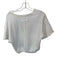We The Free Size M Ivory Cotton Short Sleeve Raw Hem V Neck Top Ivory / M