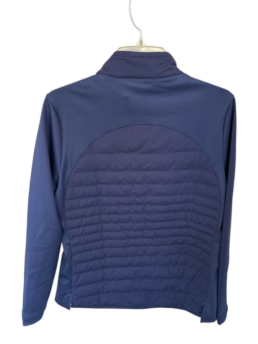 Peter Millar Size L Navy Nylon Blend Long Sleeve Puffer Full Zip Athletic Jacket Navy / L