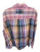 We The Free Size S Pink & Orange Cotton Long Sleeve Plaid Button Down Top Pink & Orange / S