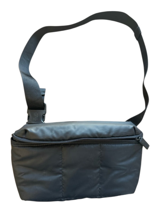 Calpak Black Nylon Zip Close Puffer Athletic Bag Black / S