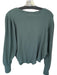 Free People Size M Sage green Cotton Blend Long Sleeve Waffle Buttons Top Sage green / M