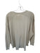 We The Free Size S Cream Cotton Blend Long Sleeve Lines Top Cream / S