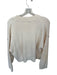Free People Size XS Cream Cotton Blend Long Sleeve Buttons Cardigan Sweater Cream / XS