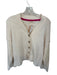 Free People Size XS Cream Cotton Blend Long Sleeve Buttons Cardigan Sweater Cream / XS