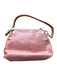 Hammitt Pink & Gold Leather Basket Weave Zip Close Shoulder Strap Bag Pink & Gold / S