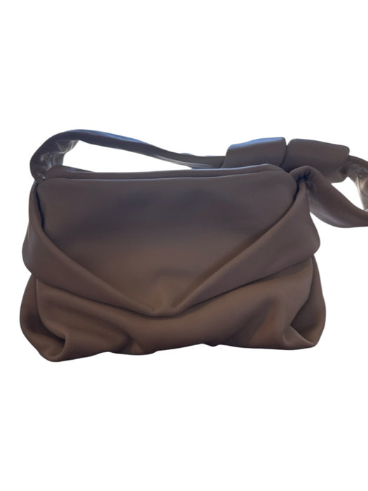 Staud Bone Leather Shoulder Strap Scrunch Bag Bone / S