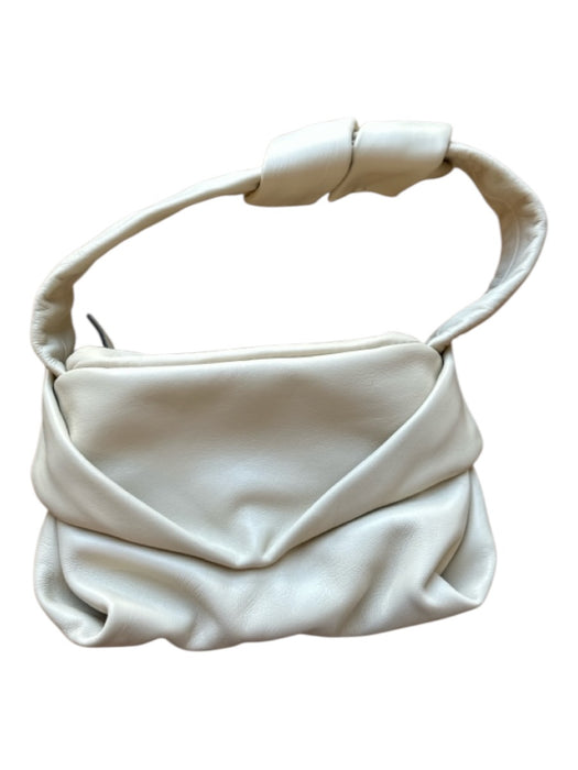 Staud Bone Leather Shoulder Strap Scrunch Bag Bone / S