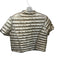 J. McLaughlin Size L Gold Nylon Puffer Down Short Sleeve Snap button Jacket Gold / L