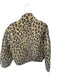 BlankNYC Size S Tan & black Cotton Long Sleeve Animal Print Quilted Jacket Tan & black / S