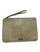 Rebecca Minkoff Gold & Black Leather Iridescent Studded Zip Close Clutch Bag Gold & Black / S