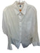 Free People Size S White Cotton Long Sleeve Button Down Poplin Top White / S
