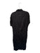 Alembika Size 3/L Black Polyester Short Sleeve Crinkle Collar Buttons Dress Black / 3/L